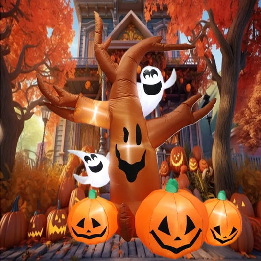 Glowing Pumpkin Tree Halloween Inflatable | Indoor & Outdoor Decoration