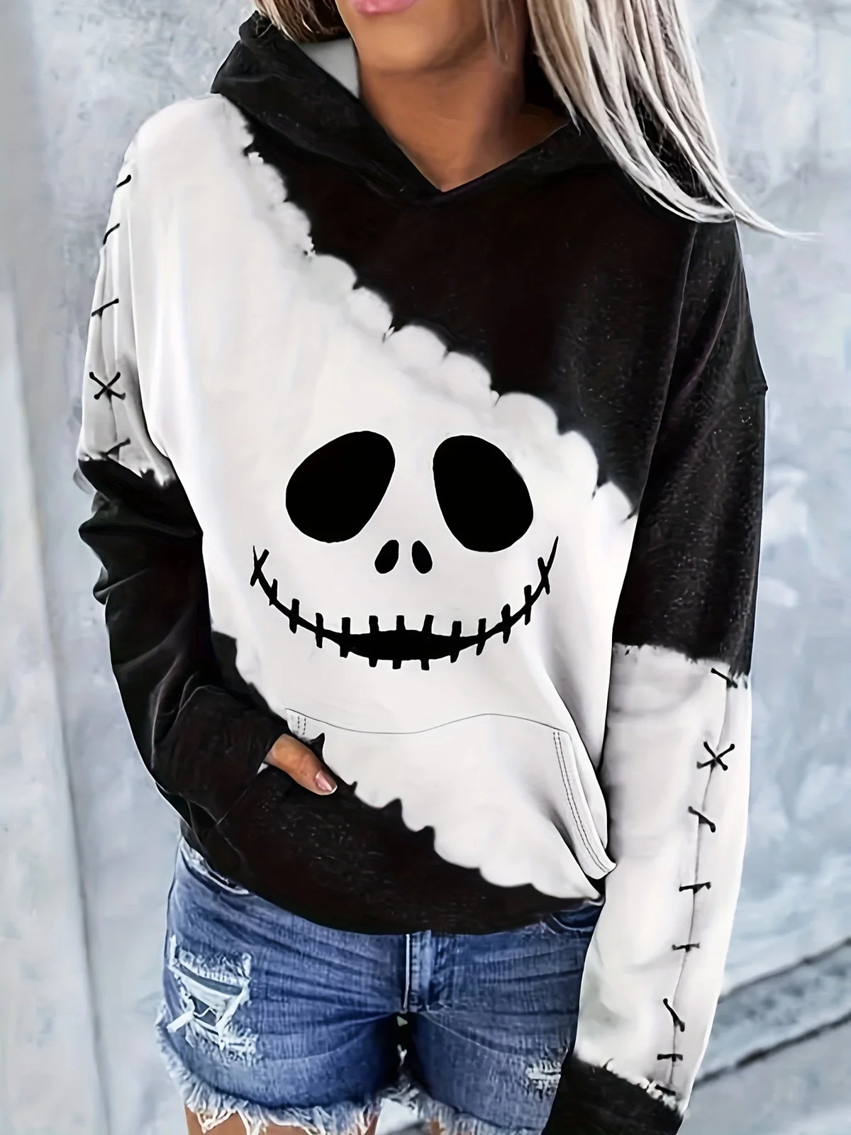 Evil Face 3D Print Hoodie | Unisex Halloween Streetwear