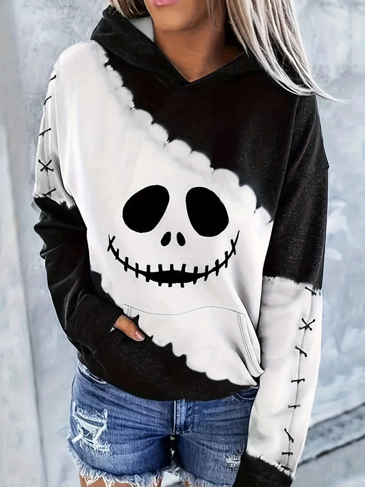 Evil Face 3D Print Hoodie | Unisex Halloween Streetwear