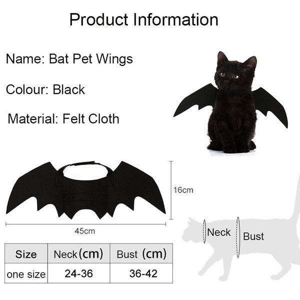 Halloween Bat Wings Harness Costume | Cat & Dog Cosplay