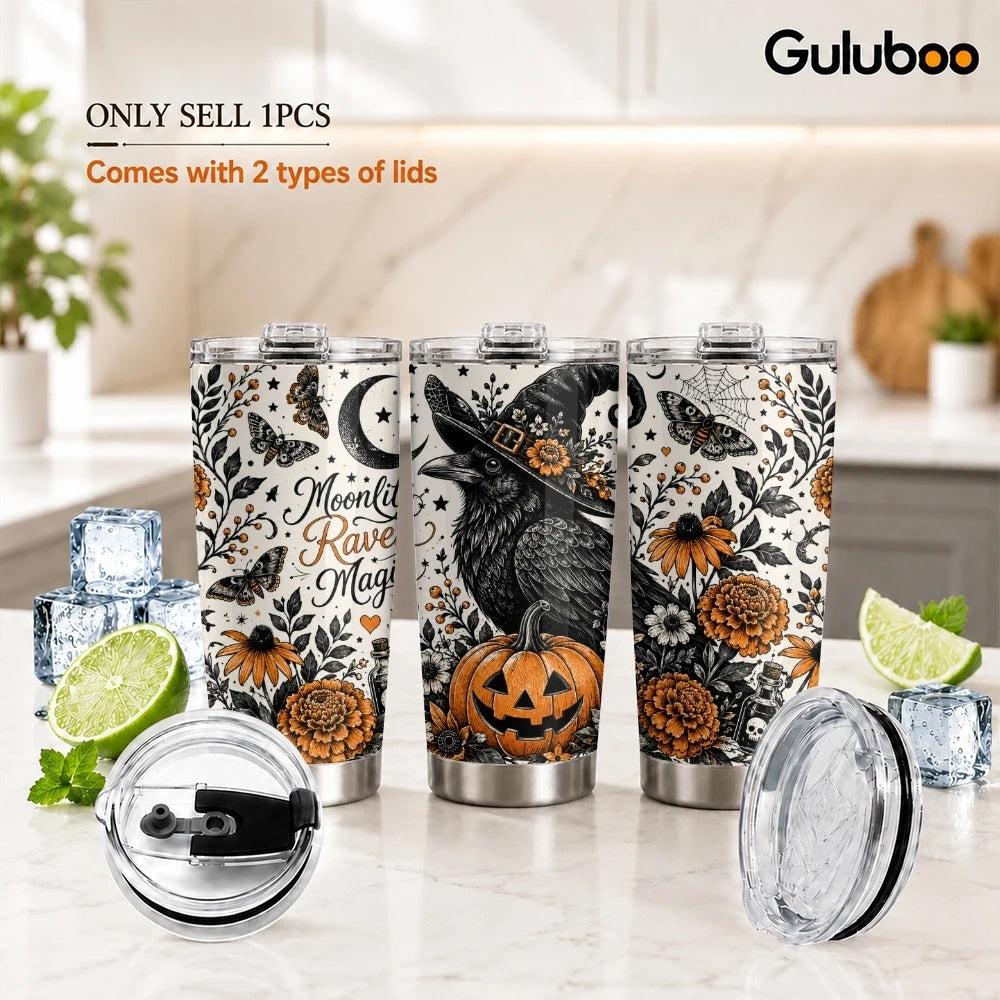 Gothic Botanicals Insulated Tumbler | 20oz Stainless Steel Travel Mug