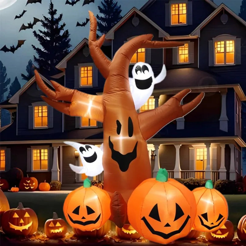 Glowing Pumpkin Tree Halloween Inflatable | Indoor & Outdoor Decoration