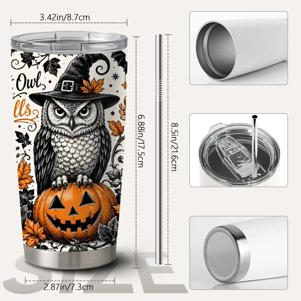 Gothic Botanicals Insulated Tumbler | 20oz Stainless Steel Travel Mug