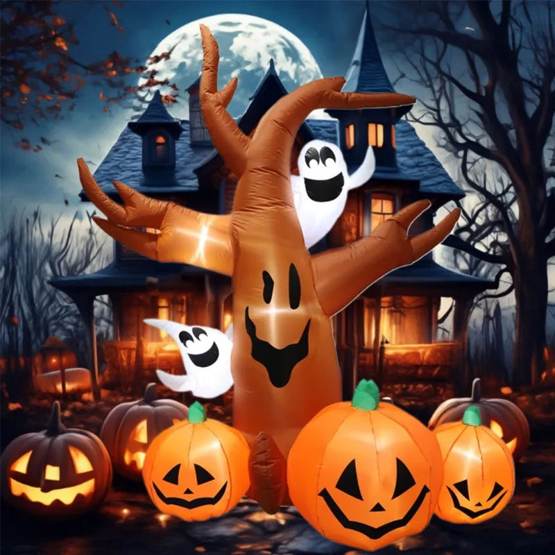 Glowing Pumpkin Tree Halloween Inflatable | Indoor & Outdoor Decoration