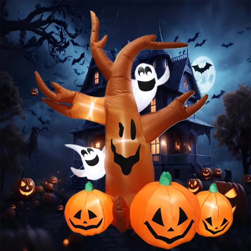 Glowing Pumpkin Tree Halloween Inflatable | Indoor & Outdoor Decoration