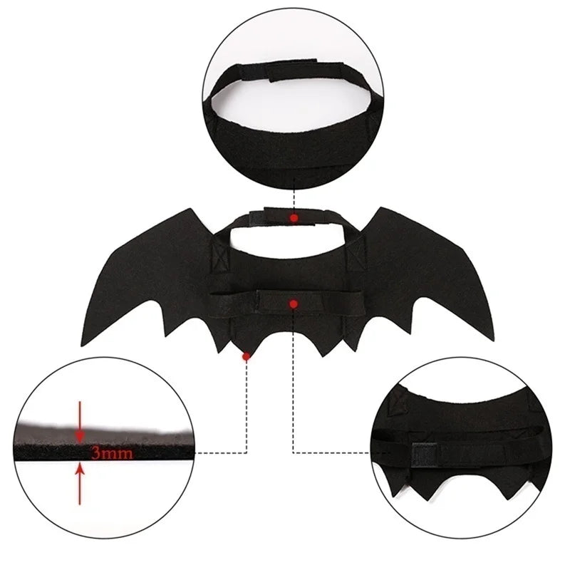 Halloween Bat Wings Harness Costume | Cat & Dog Cosplay